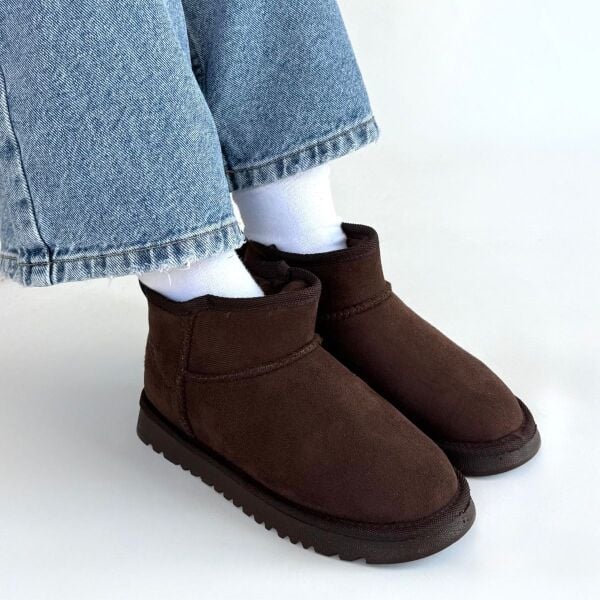 FRESCO SCARFS Kahverengi Süet Bot 265590